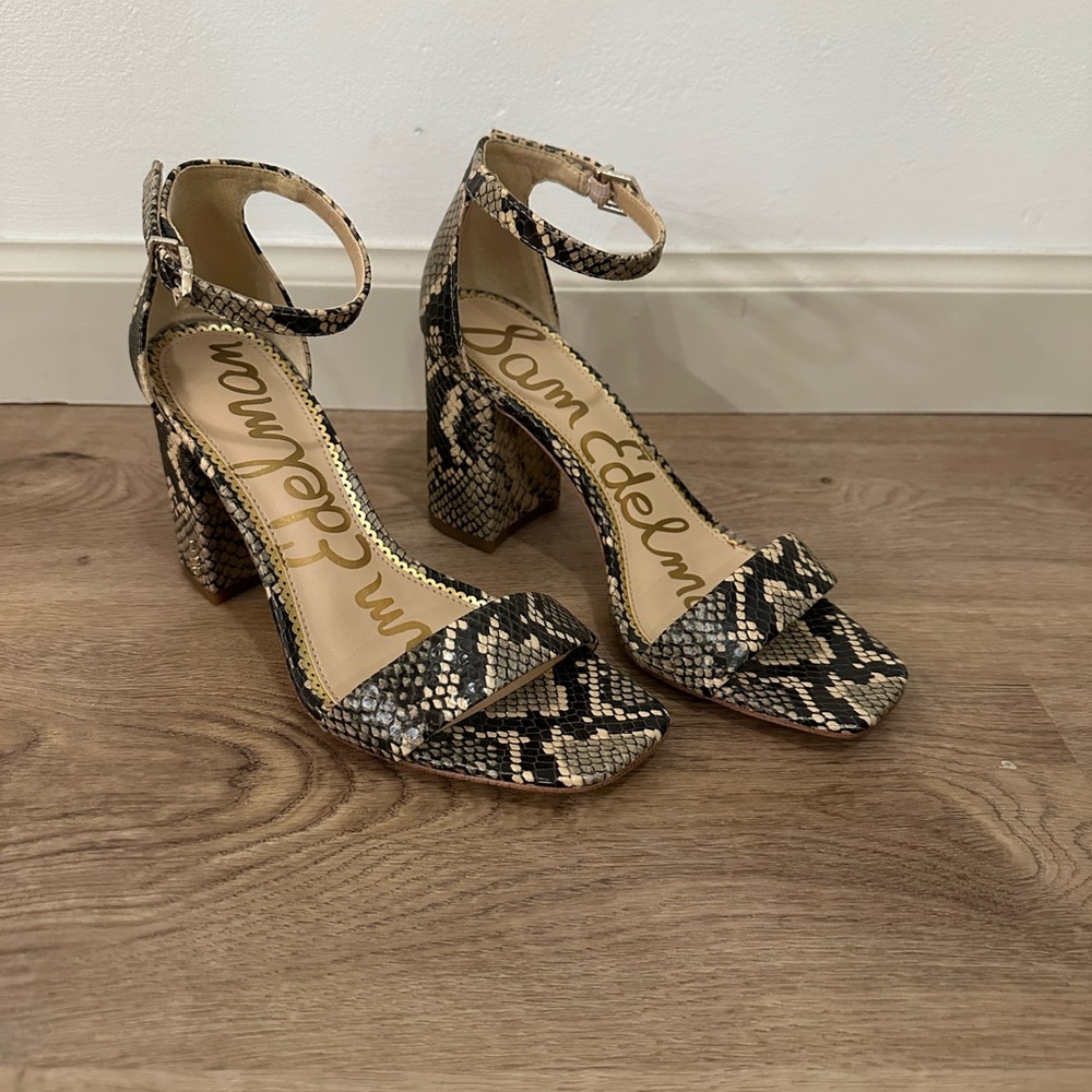 Sam Edelman Snakeskin Patterned Heels